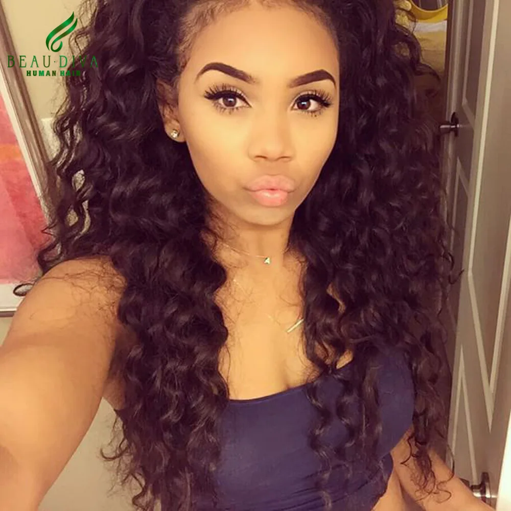 Beau Diva Deep Wave 4 Bundles 7A Indian Deep Curly Virgin Hair Deep
