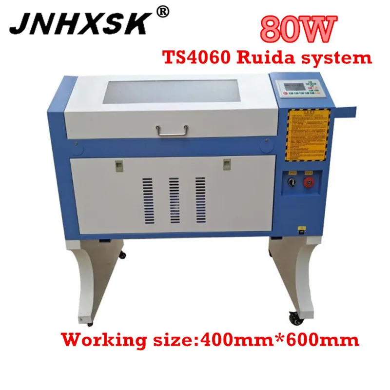 Лазерный гравер с ЧПУ JNHXSK 80 Вт TS4060 400*600 мм система управления ruida герметичная CO2