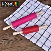 Инструменты для выпечки силикагель Скалка ручка из плотной древесины не липкая