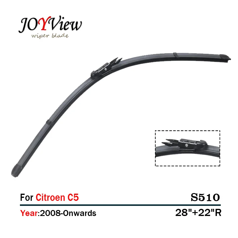 

S510 28"+22"R WINDSCREEN WIPER BLADE FIT FOR 2008-onwards CITROEN C5(08-), HIGH QUALITY FRONT AUTO WIPER, 2 PCS A LOT