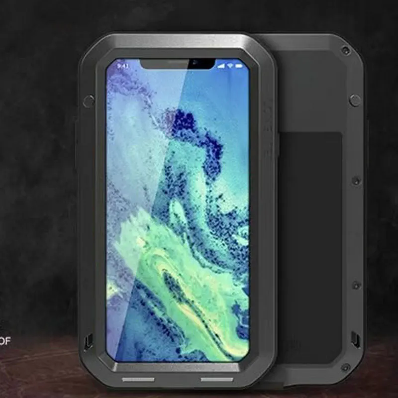 

For iPhone X Case Original LOVE MEI Extreme Powerful life Shockproof Dust Anti Fall Proof Metal Aluminum Cover Case For iPhoneX