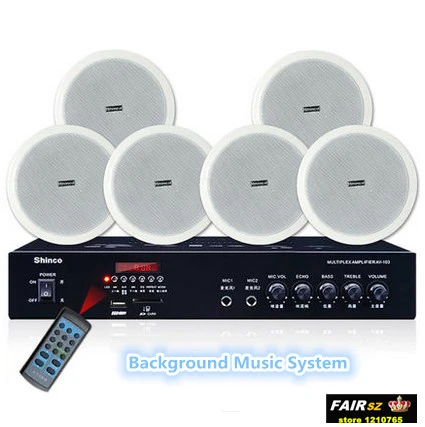 audio amplifier for ceiling speakers