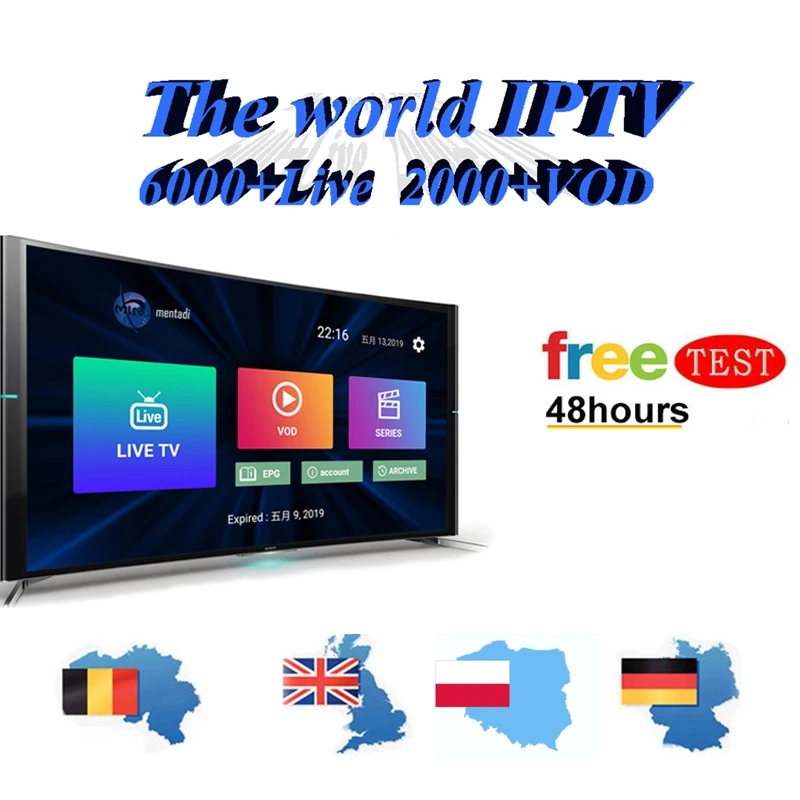 

French IPTV M3u Subscription Iptv 6000 live channel free test Full HD Android Box iptv Smart TV for Italy UK German Spanish