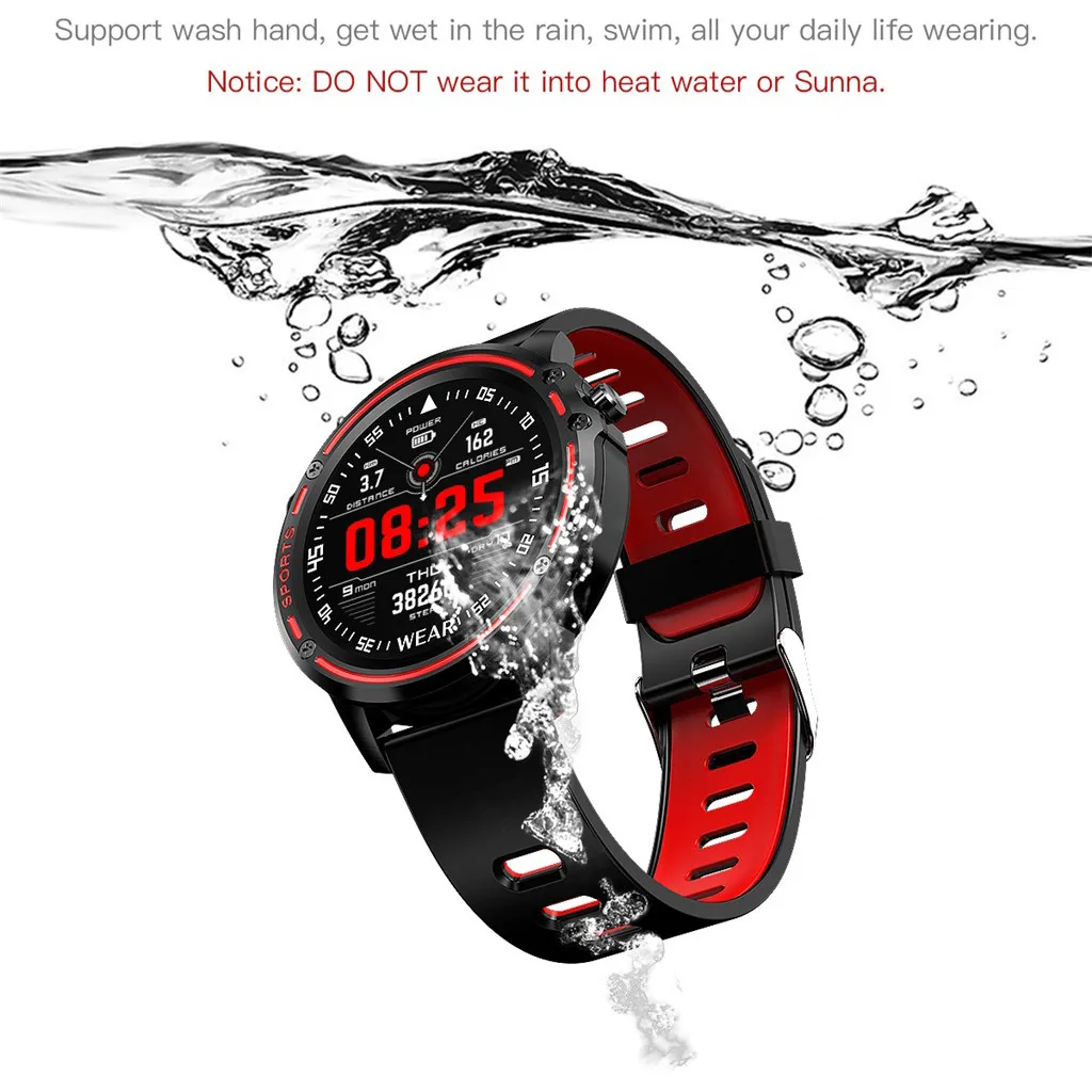 

L8 Smart Watch Men IP68 Waterproof Reloj Hombre Mode SmartWatch With ECG PPG Blood Pressure Heart Rate sports fitness watches#20