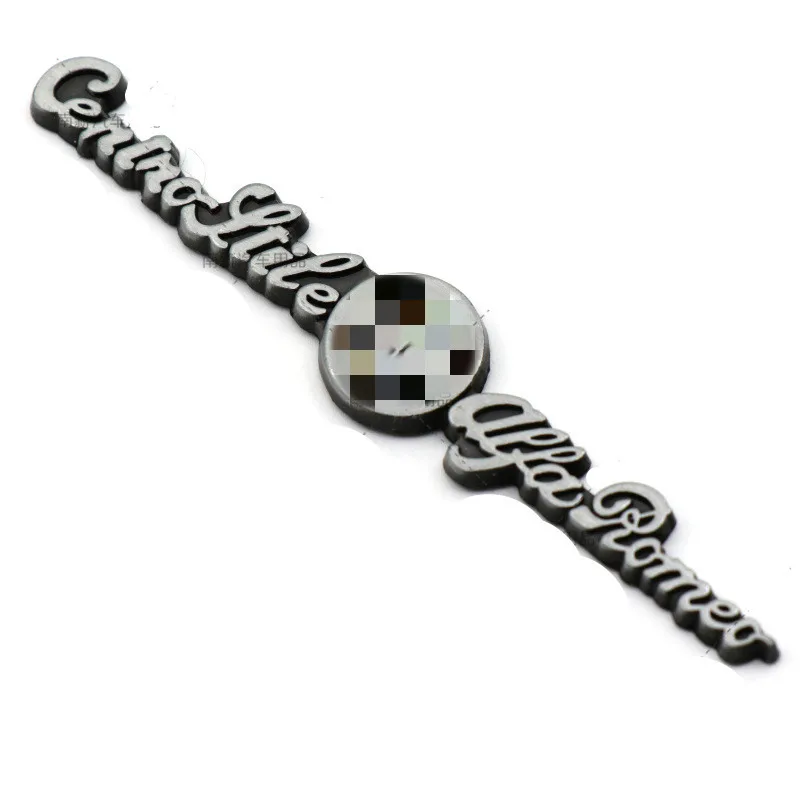 

Free Shipping 30PCS Car styling 8.8*1.5cm Bronze Metal ALFA ROMEO Emblem Rear Trunk Badge Side Logos Cars body Sticker