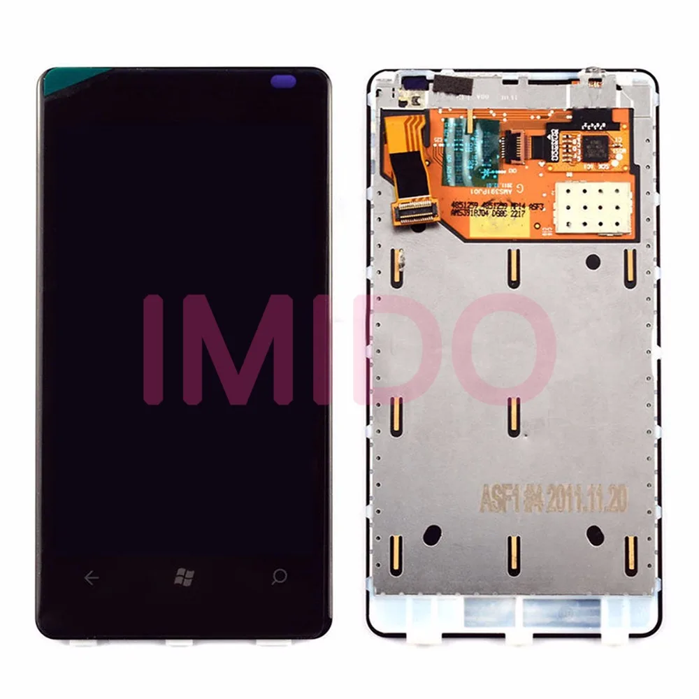 

For Nokia Lumia 800 RM-801 LCD Display+Touch Screen Digitizer Assembly+Frame Replacement Parts