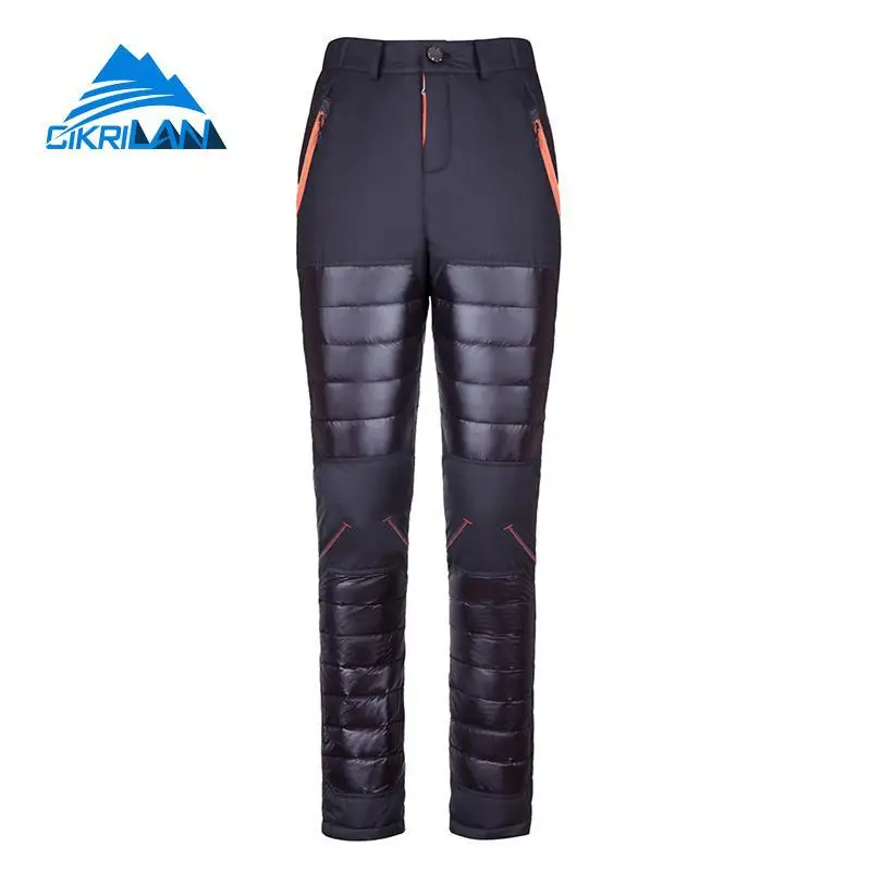 

Men's Winter Lightweight Down Pants Outdoor Sports Waterproof Windproof Drop Skiing Trousers Fishing Camping Hiking Warm Pants