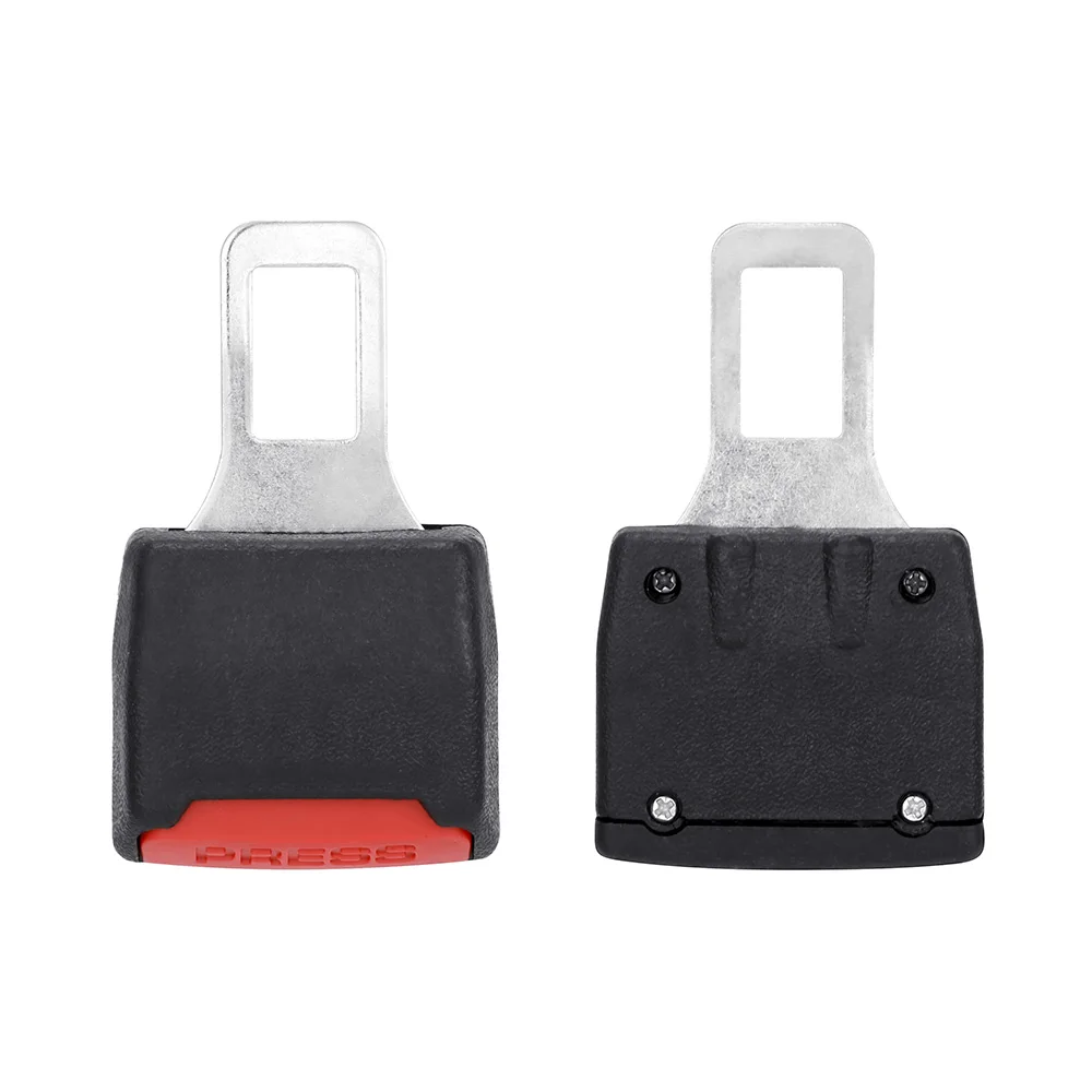 2pcs Car Seat Belt Plug Buckle Safety belt Lock Buckle Plug Seat Belt Clip Extender Thick Insert