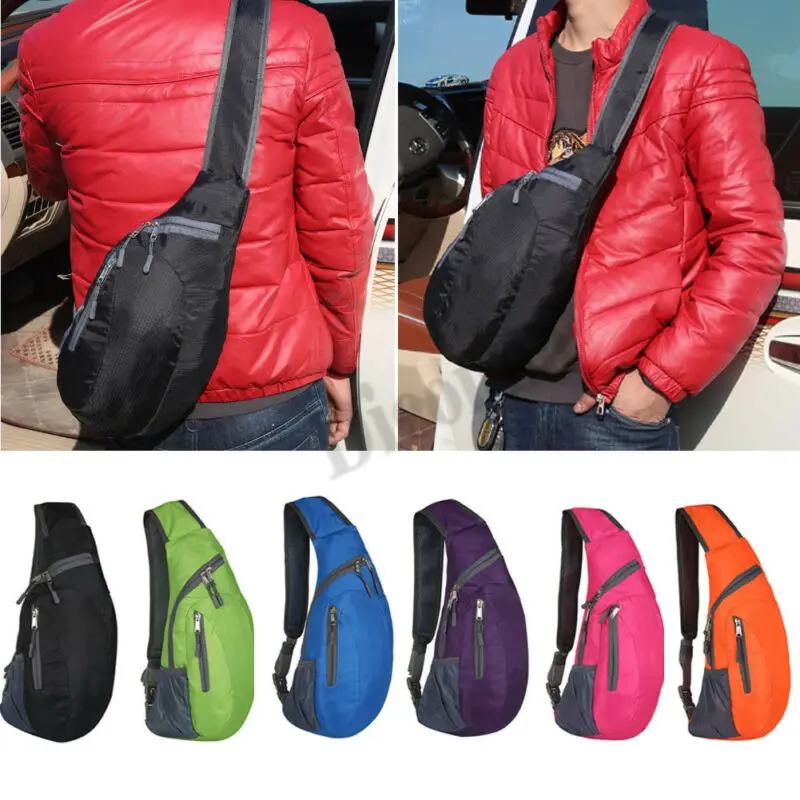 Женская Мужская сумка через плечо, сумка на плечо, спортивный нагрудный рюкзак для велосипеда