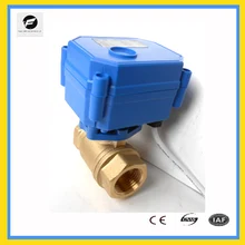 CXW15N 2way латунь CR01 DN15, 1/2 дюйма DC12V резьба NPT end мотор шаровой клапан для Северная Американский детектор утечки воды