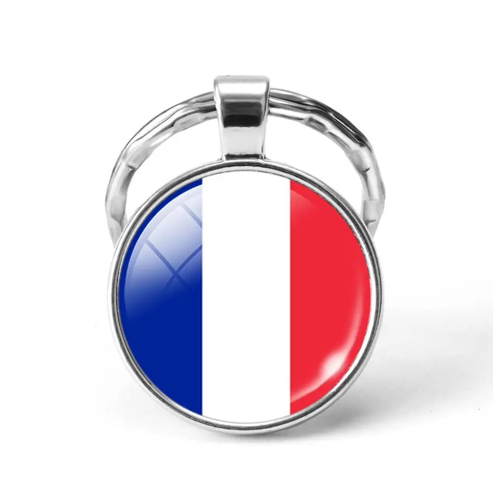 

High Quality 2019 Personality Time Gem Key Chain Syria and Armenia and Yemen Flag Art Key Ring Jewelry Handmade Crystal Keychain