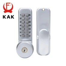 KAK цинковый сплав комбинированный механический цифровой дверной замок без кнопки питания кодовые замки для домашней безопасности мебельная фурнитура