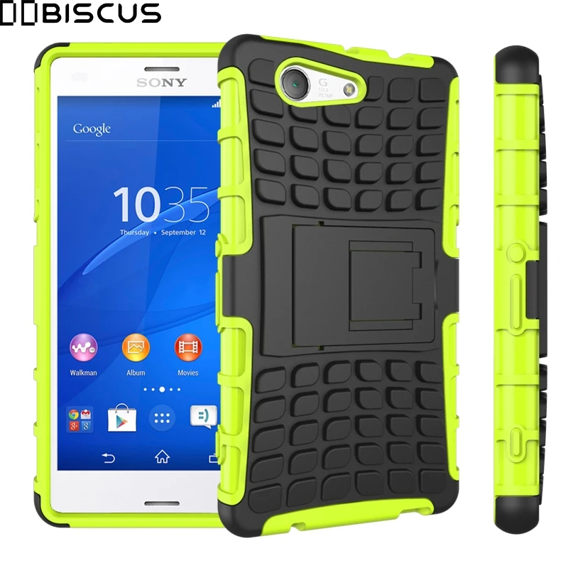 

For Sony Xperia Z 3 Compact Z3 mini D5803 D5833 M55W Case Heavy Duty Armor Hybrid Hard Plastic Stent Cover For Sony Z3mini case