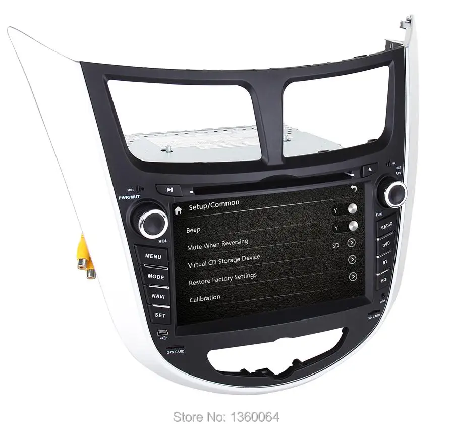Best 2 din 7" CAR DVD player for Hyundai Solaris accent Verna i25 car gps navigation Bluetooth Radio TV 3G usb+camera+navitel map 4