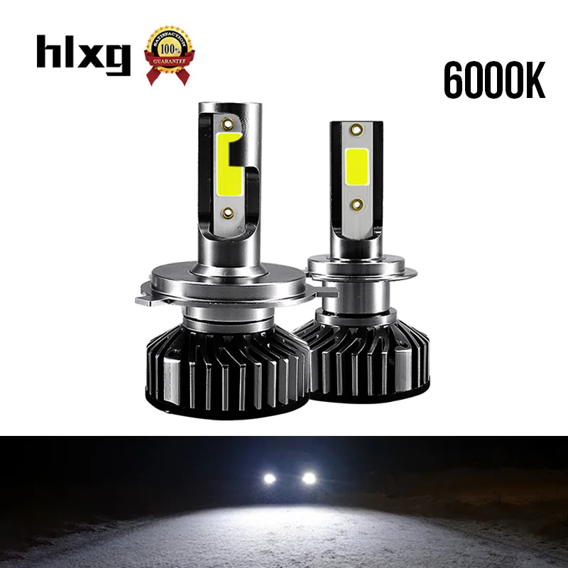 

HLXG led h7 h4 h11 car light led headlight bulb hb3 hb4 h8 24v for hyundai turbo automotivo nebbia motorcycle lamp led far 6000k