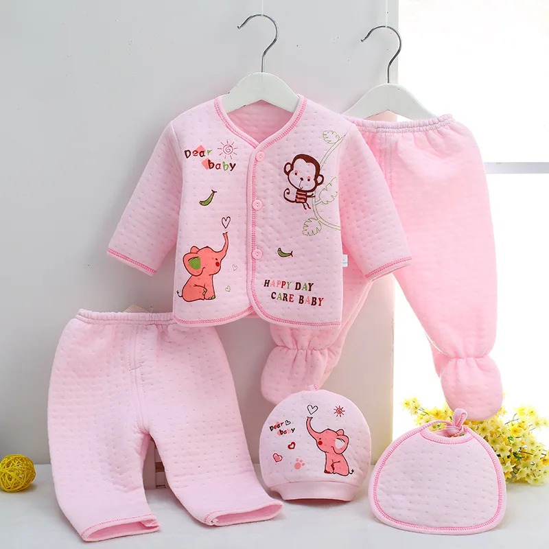 

5Pcs/Sets Newborn Baby Girl Romper Infant Cartoon Fashion Brand Clothes Bebe Boy Cotton Babysuits Rompers Jumpsuit Clothing