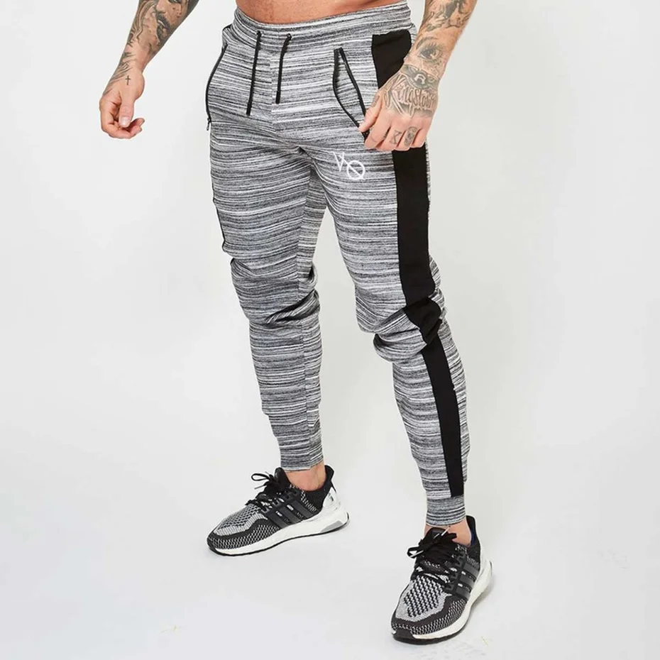 ZOGAA رجل ركض السراويل عارضة رياضة اللياقة البدنية الرجال Sweatpants رجل طويل نحيل رياضية السراويل الذكور صالات رياضية الشارع الشهير السراويل التر...