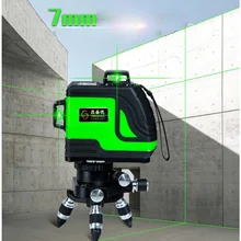 3D 12 линий или 8 линий зеленый лазерный уровень самонивелирующийся 360 горизонтальный и вертикальный крест супер мощный зеленый лазерный луч линии