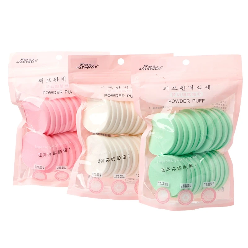 Губка косметический спонж 20 шт спонж для нанесения макияжа лица Мягкий макияж контур основания губки для лица Пудра слоеный Женский Леди инструмент красоты