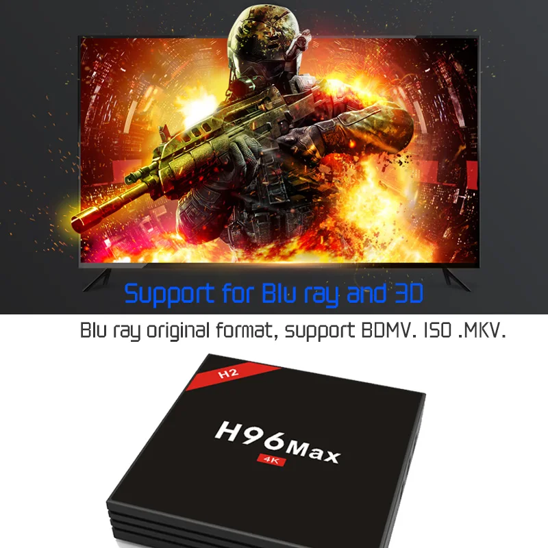 H96 max Android tv box CPU RK3328 chipset quad Core 4 Гб RAM 32 ROM 7 1 smart 2 4G/5G WIFI PK A95X|ТВ-приставки и