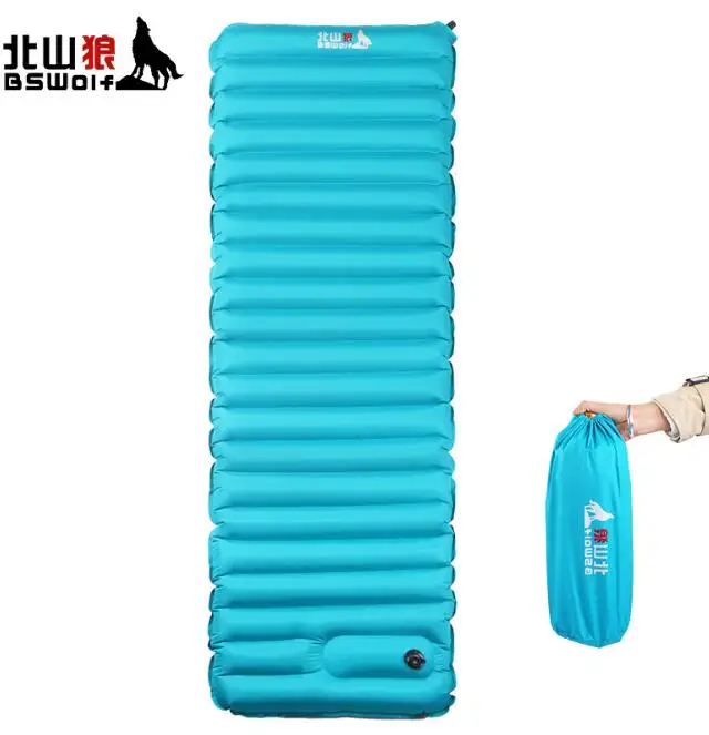 

BSWolf Outdoor Inflatable Cushion Super-light Automatic Camping Mat Tent Air Mattress Soft Moisture-proof Pad 195*70*9cm