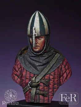 

DIY 1/16 BUST Resin Figure Model Kit Norman Warrior Ancient War Movie Character X31