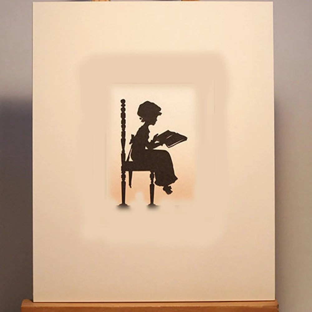 

Chair Reading Boy Metal Cutting Dies Stencils For Scrapbooking Cards Crafts DIY New