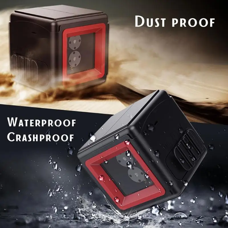 

2 Red Lines Horizontal/Vertical/Cross Self-leveling Laser Level Instrument electronic leveling rotary laser leveling instrument