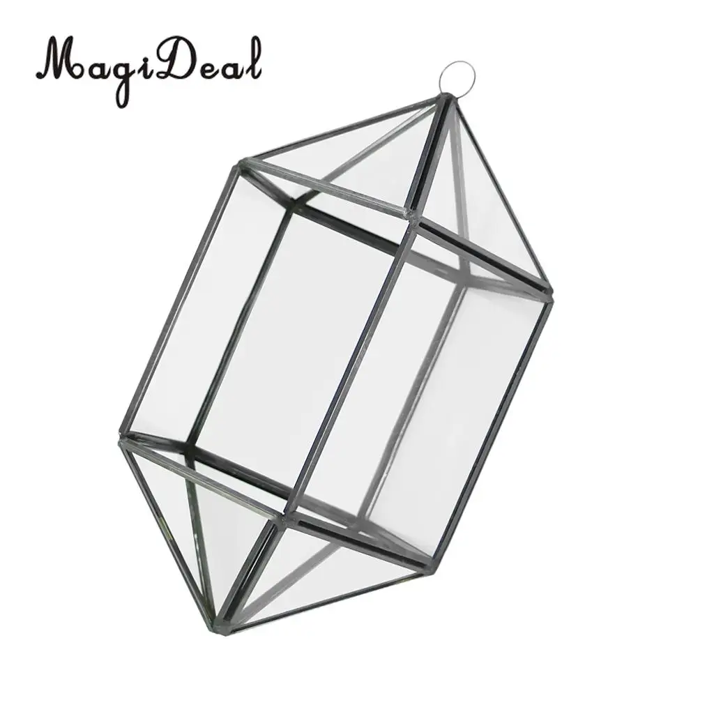 MagiDeal Clear Glass Terrarium Planter Succulent Plants Container Wall Hanging Ornament 12 Style PIICK