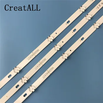 

Led backlight lamp strip 7 leds for LG 43UJ634V Innotek 17Y 43inch-A-Type LC43490059A LC43490058A HC430DUN 43LJ61_FHD_L