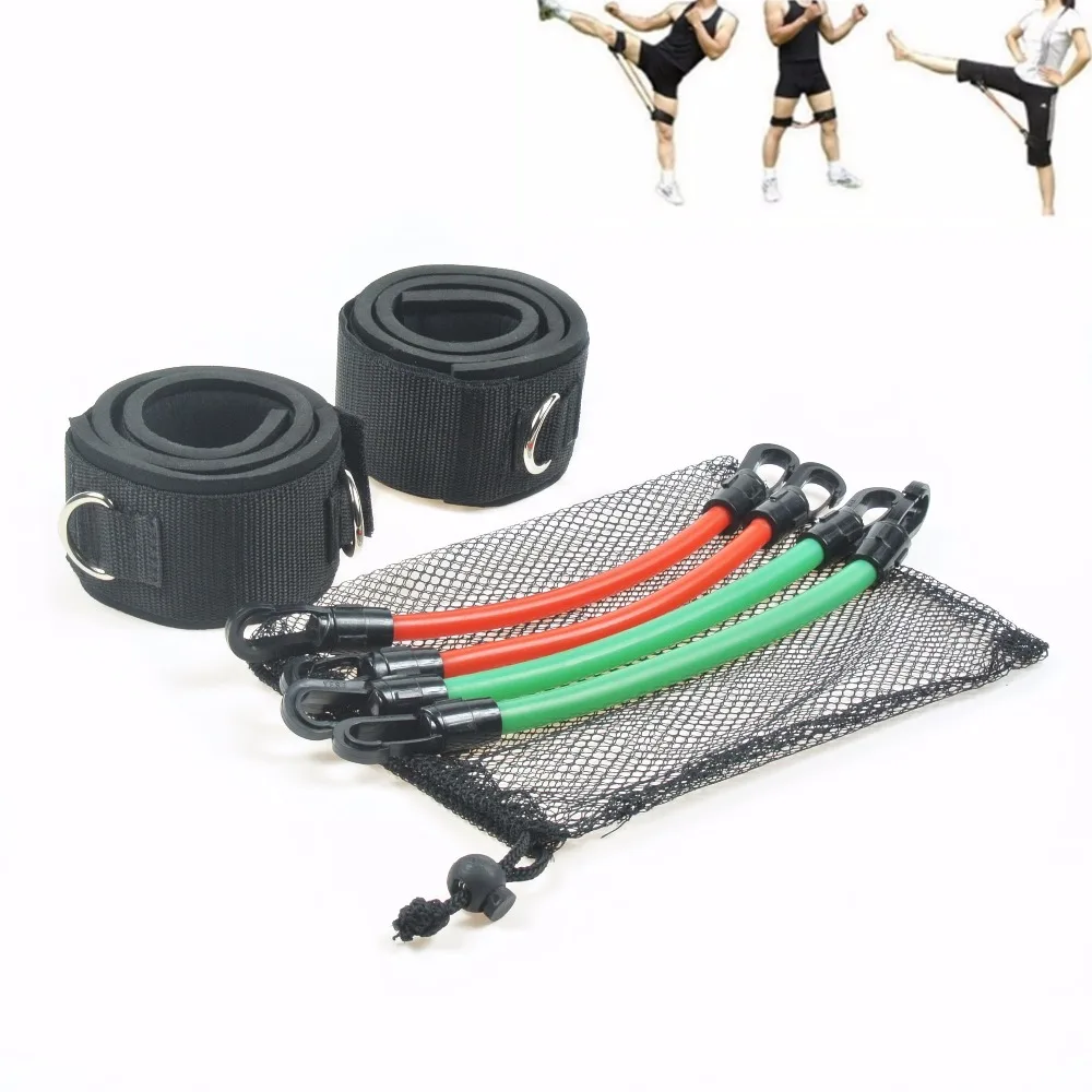 

Kinetic Speed Agility Training Leg Running Resistance Bands Exercise Tubes Rope Set Workout