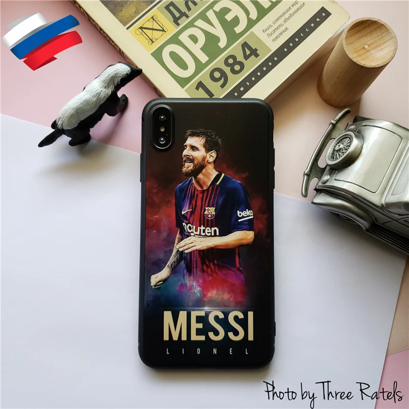 Football Player Patterned Messi Matte Phone Case for iPhone 6 6s 7 8 Plus Back Cover Soft Black Shell X XR XS Max New |