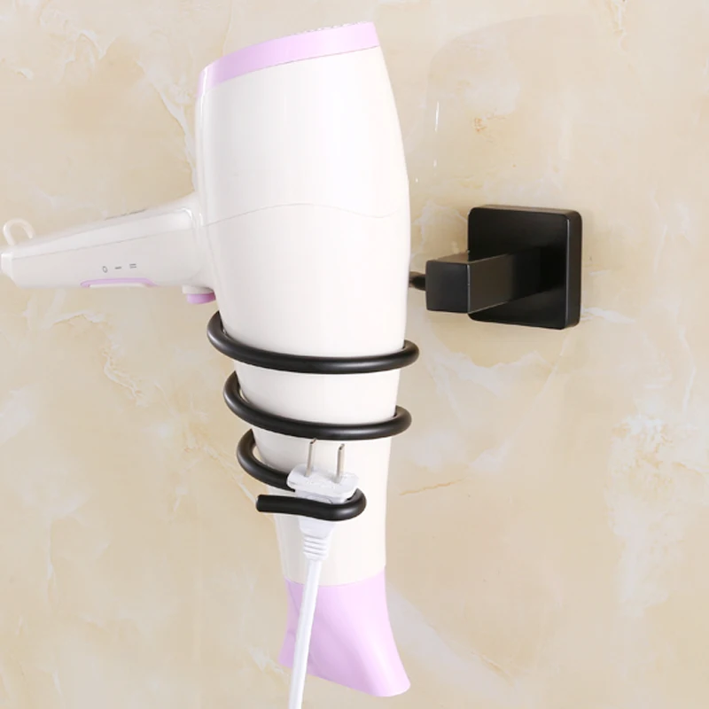 

AUSWIND Antique 304 Stainless Steel hair dryer holder European Black oil Bronze Bathroom Hairdryer Rack Bathroom Accessories