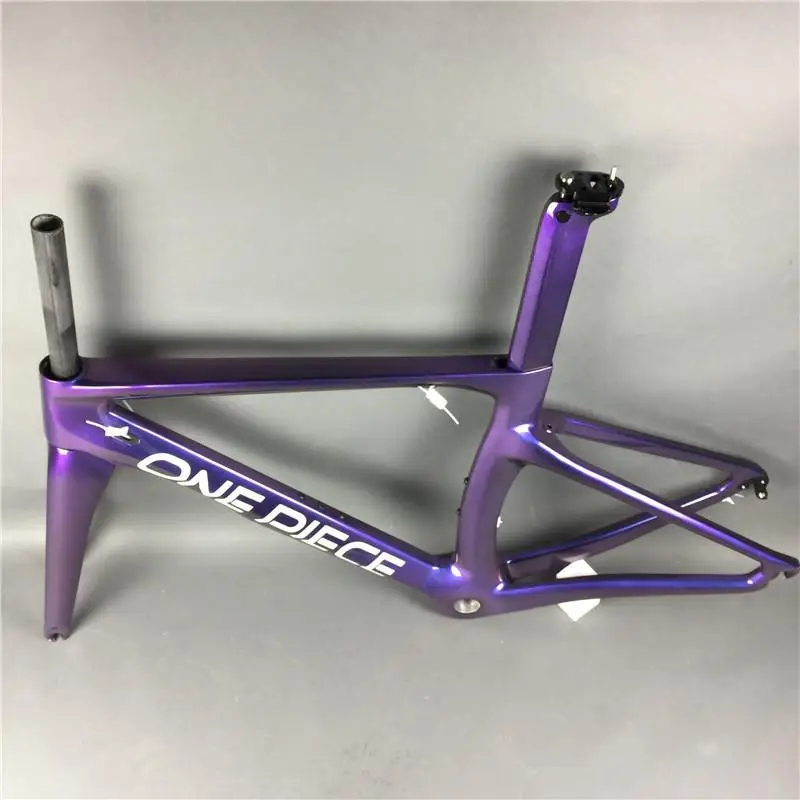Flash Deal DIY carbon frame!chameleon paint!3K glossy matte surface road bike bicycle carbono frameset fork seatpost headset included 7