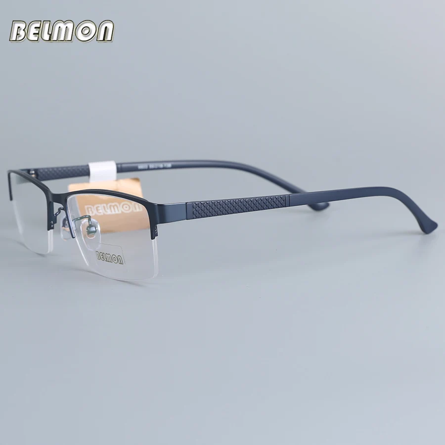 

Belmon Spectacle Frame Eyeglasses Men Nerd Computer Optical Prescription Eye Glasses Frame For Male Transparent Clear Lens 6603