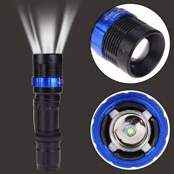 

Waterproof Focus Q5 LED Flashlights Torch Zoom Lamps Light Black 3000LM