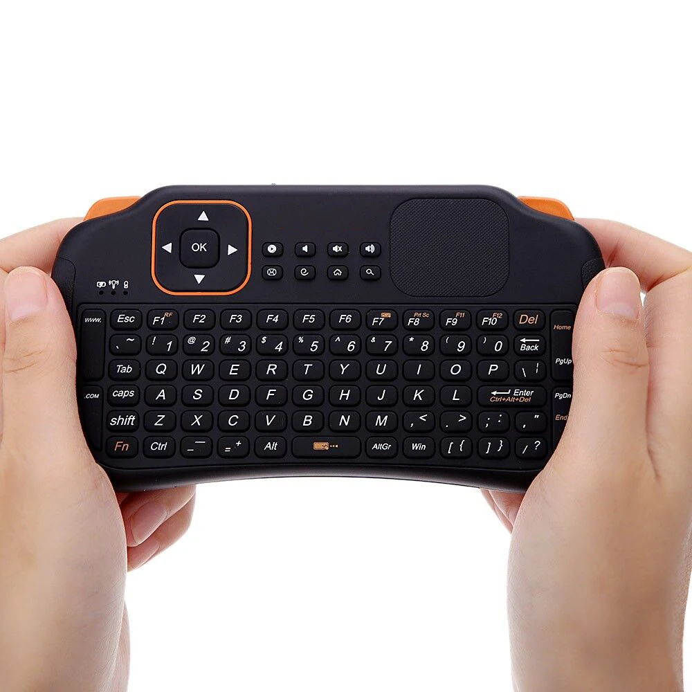 Игровая клавиатура с тачпадом 2,4G 83 клавиши Мини Fly mouse Пульт дистанционного управления Беспроводная клавиатура для samsung LG Android Tv Box ноутбука