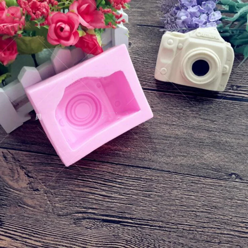 3D форма камеры ручной работы силиконовая для мыла DIY Арома гипсовые поделки свеча