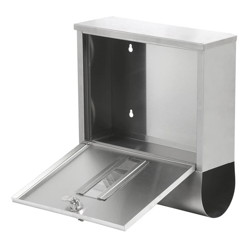 Водонепроницаемый запирающийся почтовый ящик из нержавеющей стали для