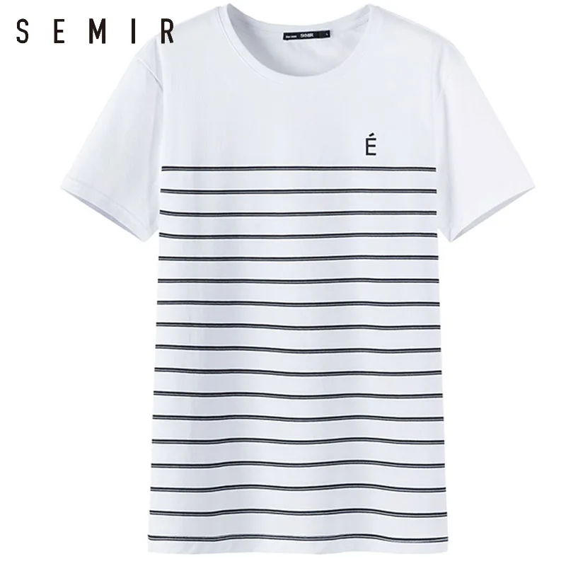 SEMIR Футболка мужская 2018 летняя новая футболка с круглым воротником и коротким