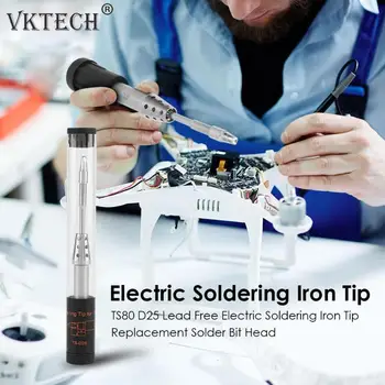 

TS80 D25 Lead Free Electric Soldering Iron Tip Replacement Solder Bit Head Lead-free Soldering Head Welding Tips