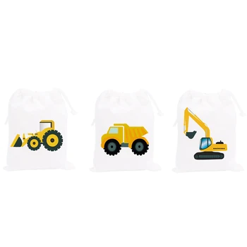 

Construction Party Favor Bags Candy Bags Gift Bags Kids Birthday Party Decoration Supplies Construction Friend Party Supplies