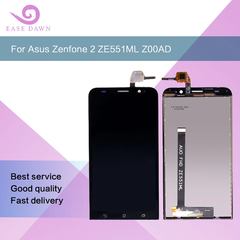Продажа Для Asus Zenfone 2 ZE551ML Z00AD font b lcd b font ips дисплей ЖК экран + сенсорная панель дигитайзер сборка для Asus дисплей Оригинал