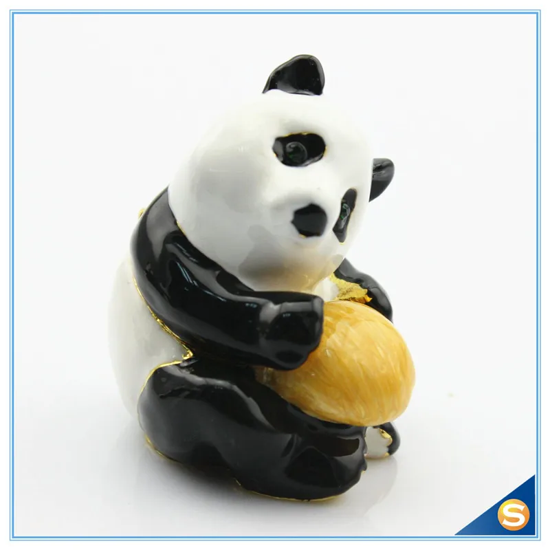 JB026257 'Panda Face' Jewellery Trinket Boxes 