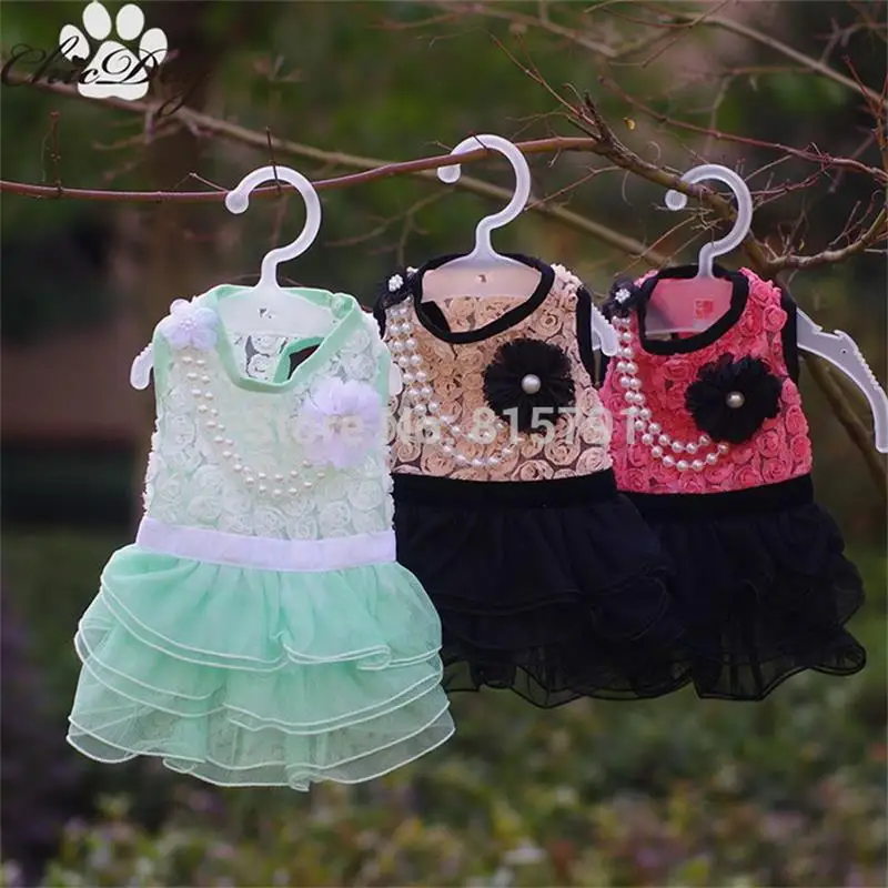 New design dog clothes wedding dresses girl chihuahua ...