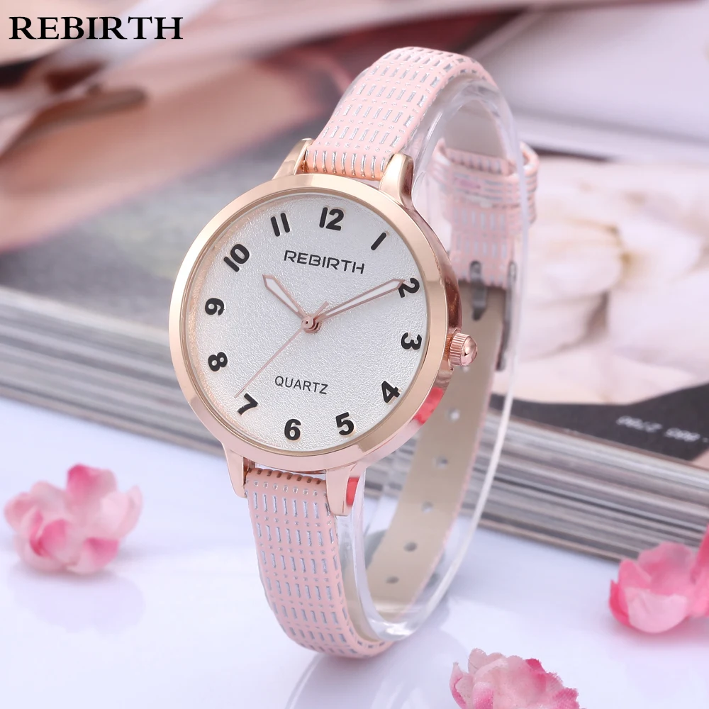 2018 модные часы Для женщин Роскошные розовое золото Повседневное кожа Для женщин часы браслет Montres Femmes Relojes Mujer Кварцевые наручные часы