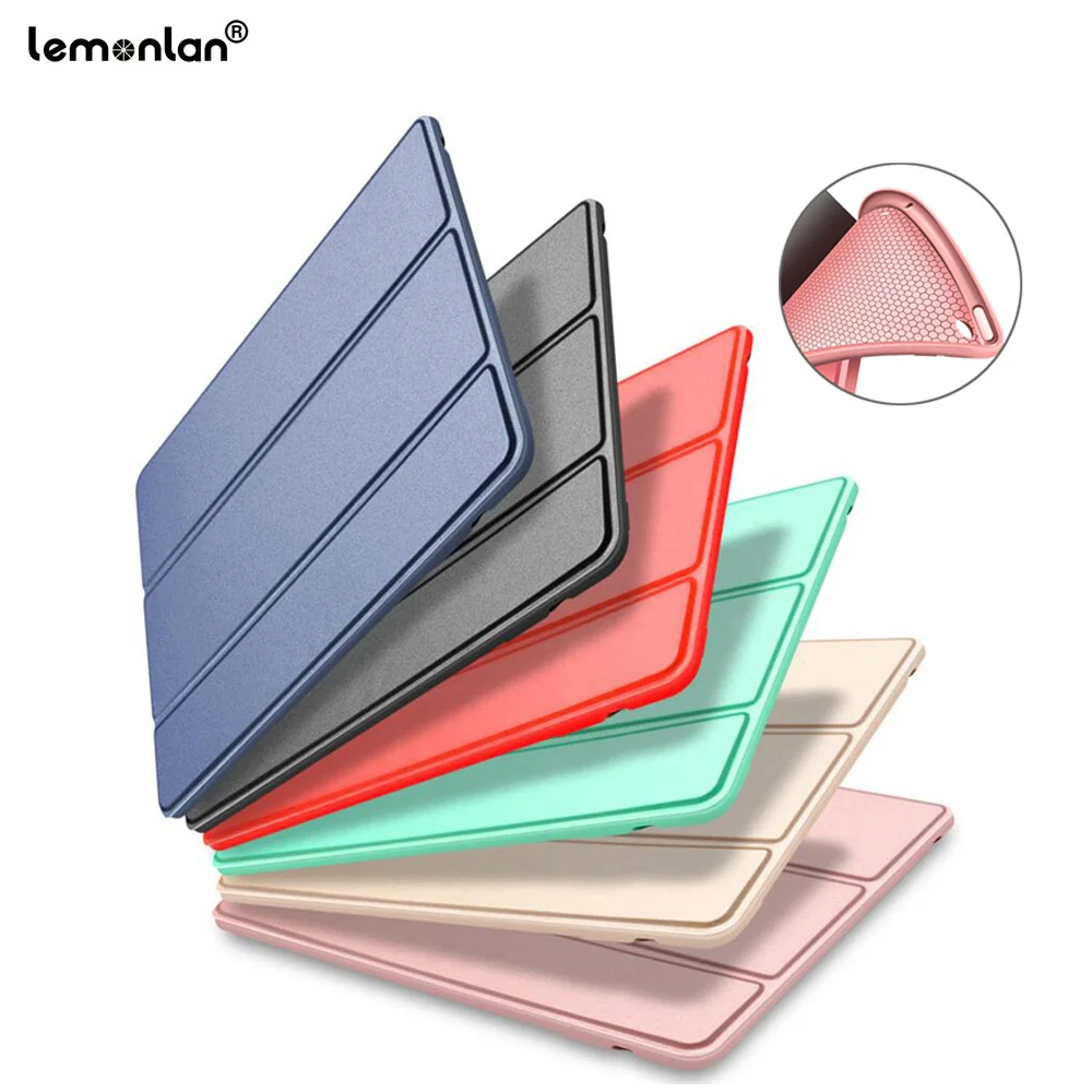 

Lemonlan For iPad Mini 1 2 3 Silicone Pad Case For iPad Mini2 Original Smart Wake Sleep PU Leather Fundas For iPad Mini 3 Cover