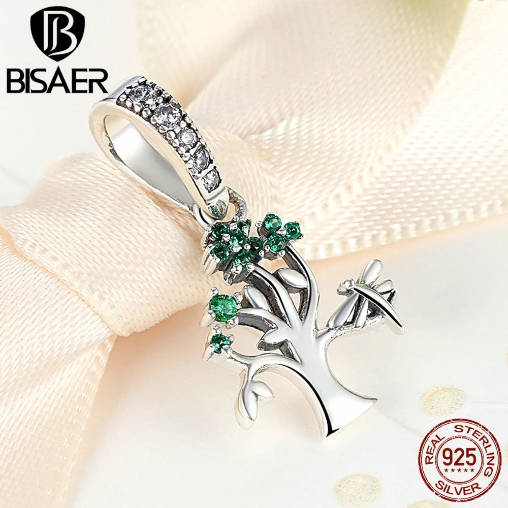 Подвеска из серебра 925 пробы с зелёным цирконием деревом жизни|tree of life charm|charm tree