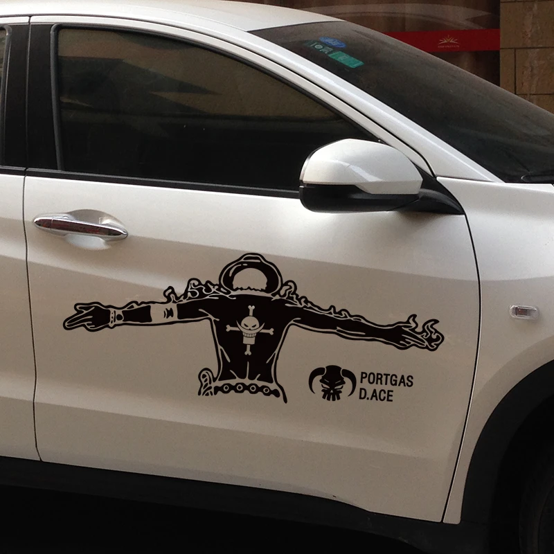ファッションワンピースエース装飾カースタイリングステッカー上フードテールドア 人格ダイカットビニールデカールアクセサリー用車 Car Styling Stickers Accessories For Carcar Styling Aliexpress