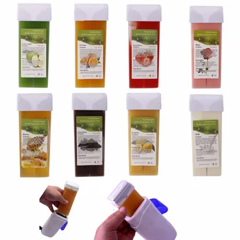

8 Styles 100g Roll On Hot Depilatory Wax Cartridge Heater Waxing Hair Removal